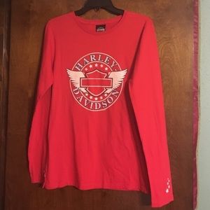 Long sleeved Harley Davidson T-shirt